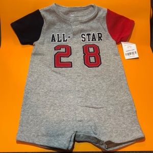 NWT Carter’s All-Star Front Snap Onesie